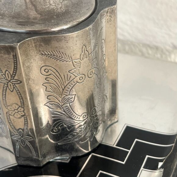 Vintage Godinger Silver-Plated Jewelry Box with Red Velvet Lining - Picture 7 of 11